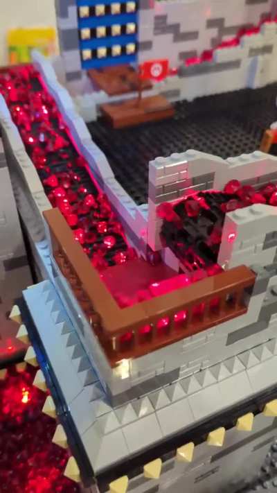 Animate Bowsers castle this dude made out of lego