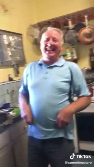 "Dads taking orders now" not my video, found it on tik tok