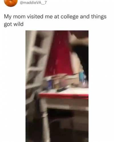 Mom just wanted to party