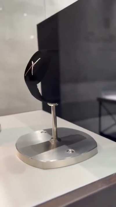 Watch coated in the world's darkest material "Vantablack", absorbing up to 98% of visible light