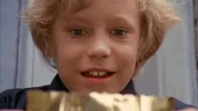 Opening a chocolate bar