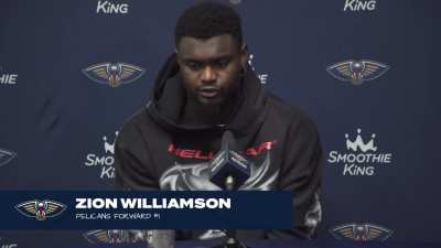 [Highlight] Zion Williamson post-game: "Home is where you're loved. If you love this city, which I very much do, it'll love you back... I'm gonna do my best not to let y'all down."