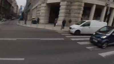 Police car crash