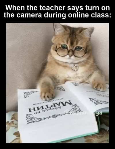 "I was just looking over the formula", said Billy during English class.