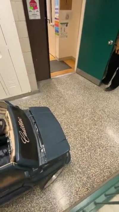 It was “anything but a backpack day” so I geuss that’s one way to start the morning