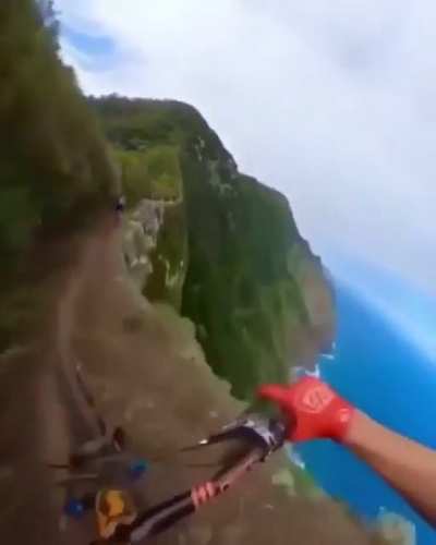Mountain trail biking
