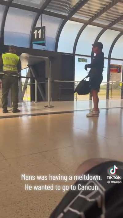 I think he might be upset about not going to Cancun