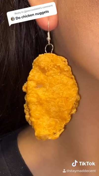 Chicken McNugget Earrings