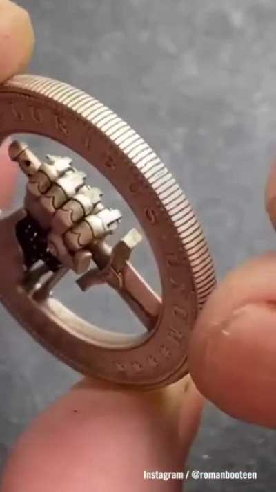 US Dollar coin with a hidden button that will surely surprise you