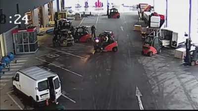 Ain’t Nobody Getting Their Car Stolen With The Forklift Bros Around
