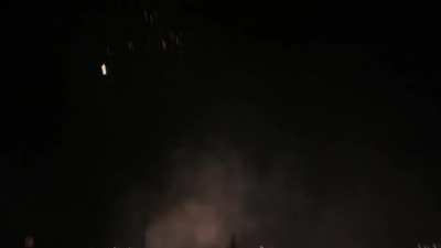 Our firework show was a bit closer than I was expecting.