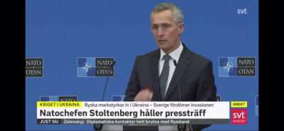 Ukrainian woman ”Accidentaly” Calling Putin Hitler during Nato conference.