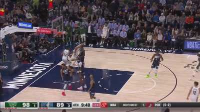 [Highlight] Giannis puts Naz Reid in the spin cycle and throws down a massive two handed slam