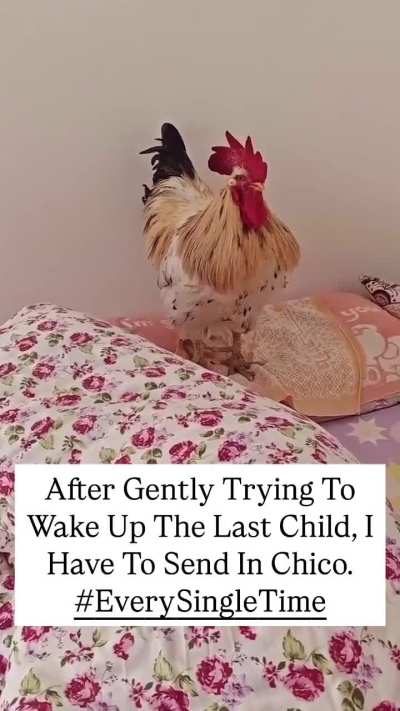 Parent comes up with a unique solution to getting their kid out of bed.