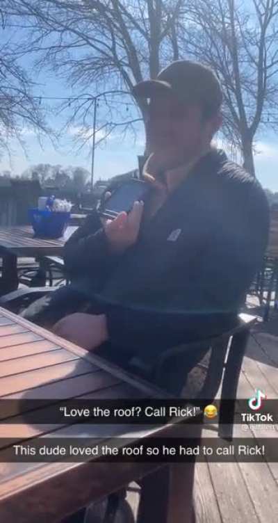 He was so excited that someone called him