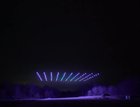 100 drones giving a light show