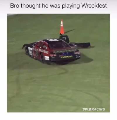 The driver just went rogue after being ran off