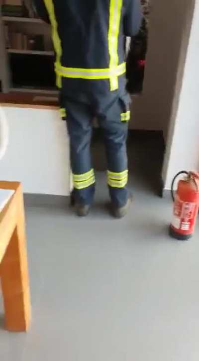 Lava entering a house after the eruption of the volcano in "La palma"