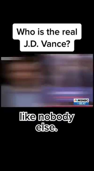 How can you be this desperate? J.D Vance, Trump’s VP pick.