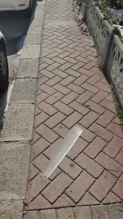 Found a thick ice hanging out a pipe