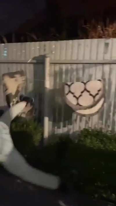 Figthing a doormat while drunk