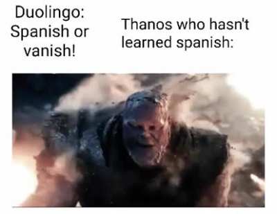 Spanish or vanish!