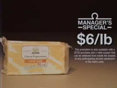 Omega Mart manager's special part 1 "ON SALE at Omega Mart! Mammal Liquid"