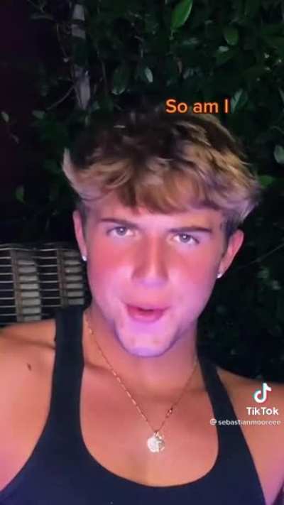 Ughh Silly Seb! Always so sexual when he talks to himself for the camera