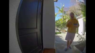 Talking to your neighbor about her flood lights while absolutely stoned? Nailed it. ?