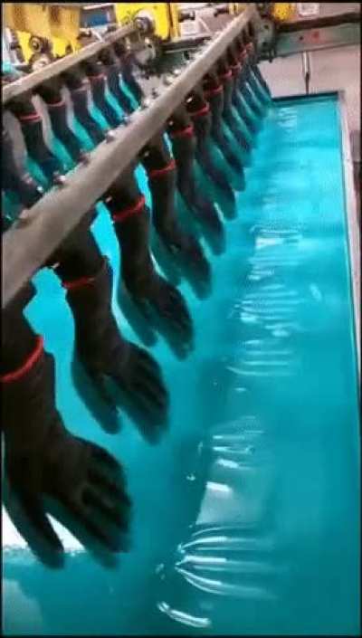 How rubber gloves are made ( kinda creepy imo) ?