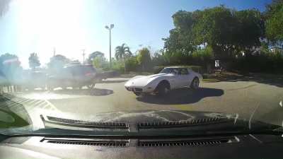 Apparently I'm the "idiot" and "clown" in this scenario? Corvette turns his car off at the drive thru window after being told to pull forward because his order wasn't ready and he told the manager he wanted me to wait. I'm still utterly confused why these
