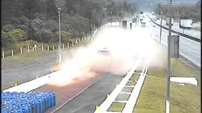 Runaway truck ramps used in case of brake-failure