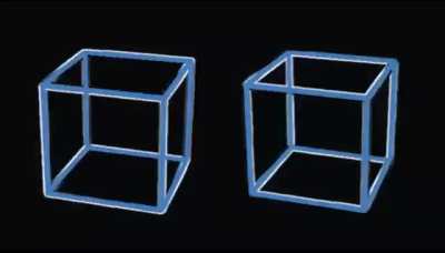 One of the most powerful optical illusions I've seen.. The cubes are not actually moving at all