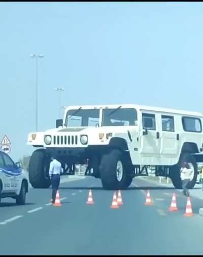 Biggest Hummer car in Dubai.