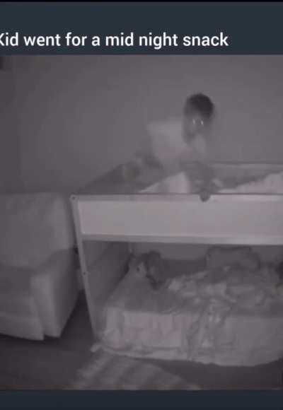 Clearly his snack was the floor, seeing that he ate that shit ?