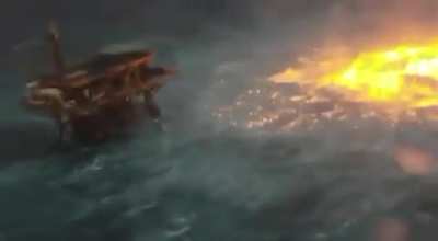 ? The ocean is on fire in the Gulf of Mexico after a Pipeline Ruptured. Good system.