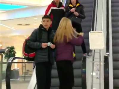 "Where's your mask?" prank