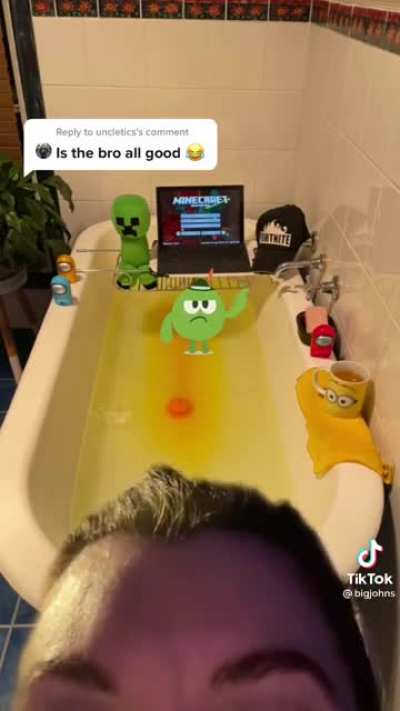 Update on the minion bath kid