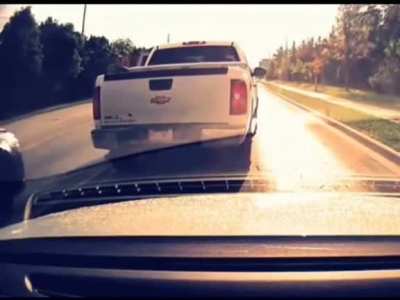 Having Road rage infront of a cop car