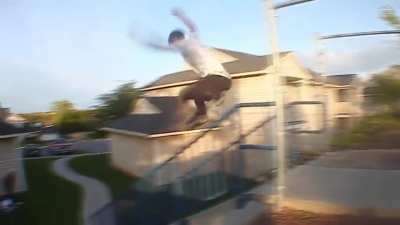 "I'll prove you wrong kid" Rollerblade Fail.