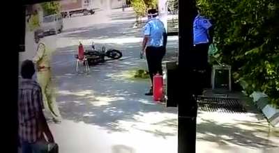 WCGW if you sanitize a running bike with sanitizer containg alcohol
