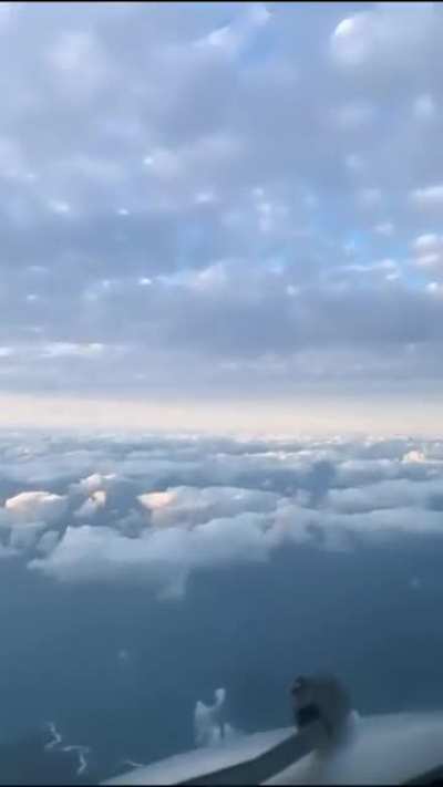 So this is what it looks like flying an airplane
