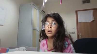 Girl ruins her puzzle