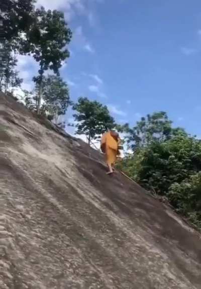 How is he climbing with that ease ??