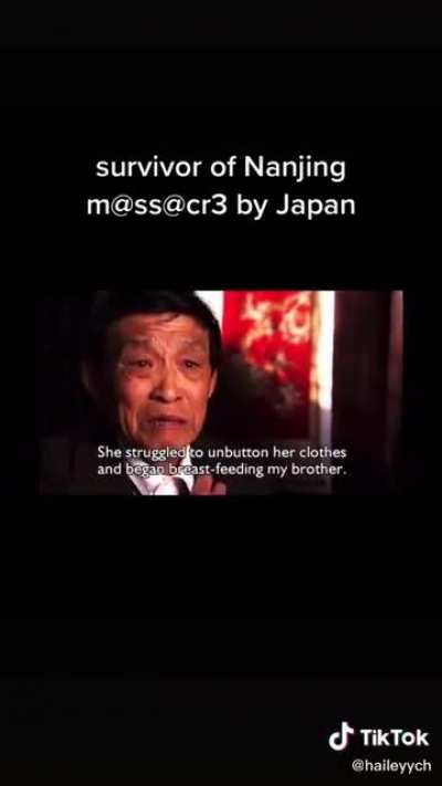 Survivor of Nanjing massacre by Japan