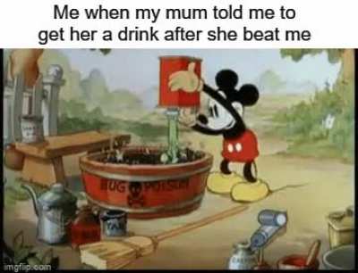 Then she takes a sip she ask if you put anything in it and you say no while giggling.