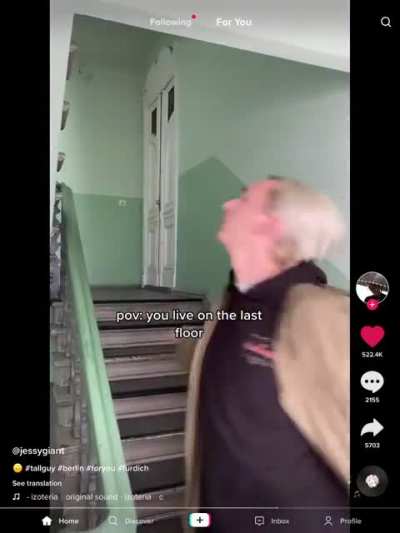 When you live on the top floor