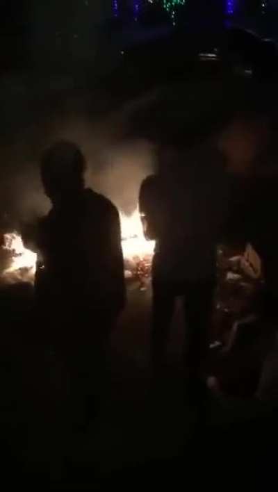 WCGW If Someone Plays With Sparklers Near A Christmas Tree In The House