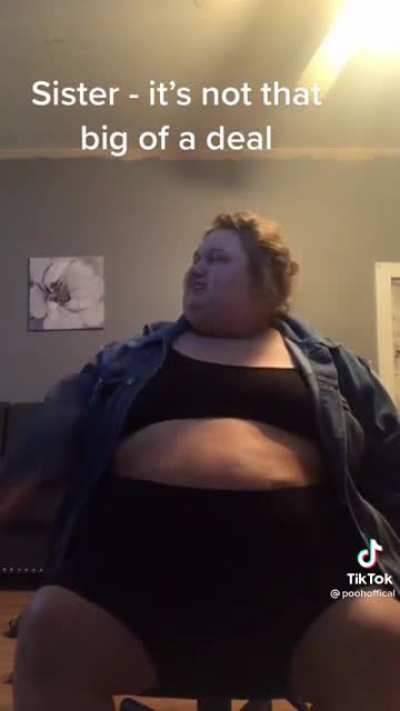 What she gonna do sit on them?