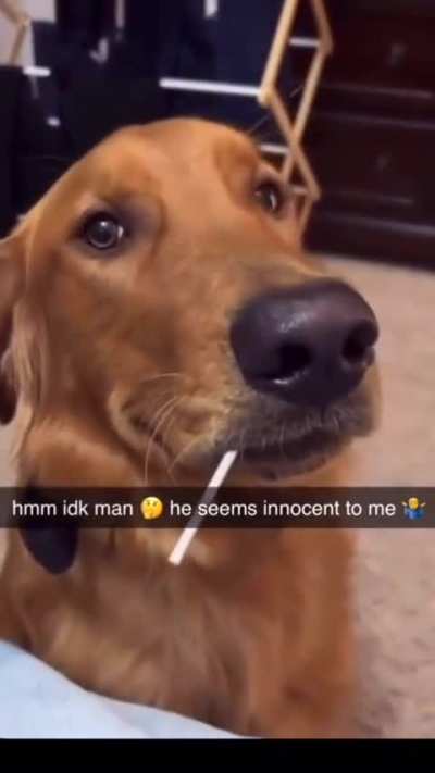 I think he lying